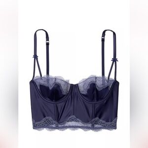 Unlined Long Line Balconette Bra.